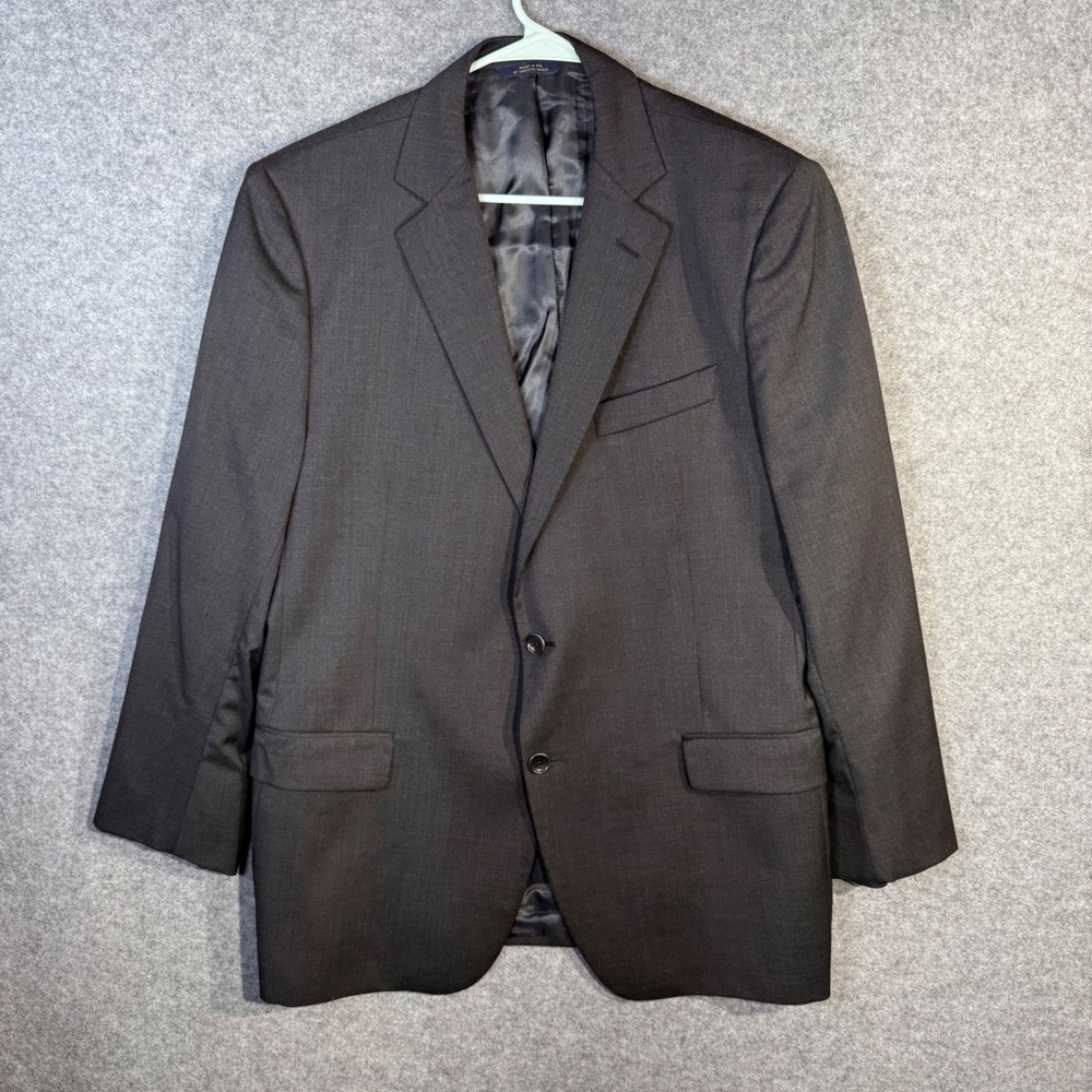 Brooks Brothers Fitzgerald 1818 estrato Fabric Mens Gray Wool Suit Jacket Blazer